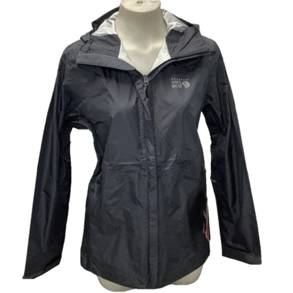 NEW MOUNTAIN HARDWEAR Women's Jacket Acadia Hooded Full Zip Size S Black